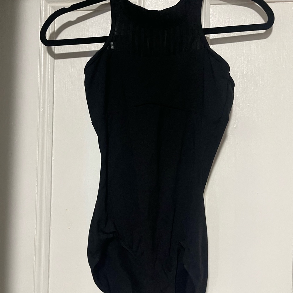 Black dance leotard